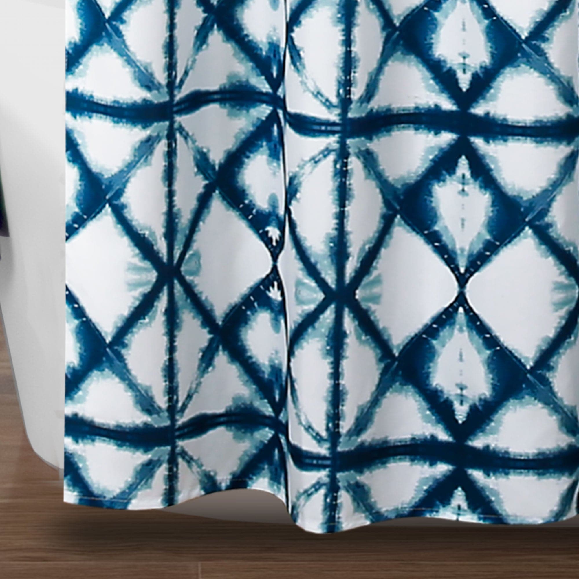 Vibrant Geo Shibori Tie-Dye Shower Curtain - Waterproof Bathroom Decor for Modern & Bohemian Style Homes - Perfect for Spa-Like Showers and Coastal Themed Bathrooms