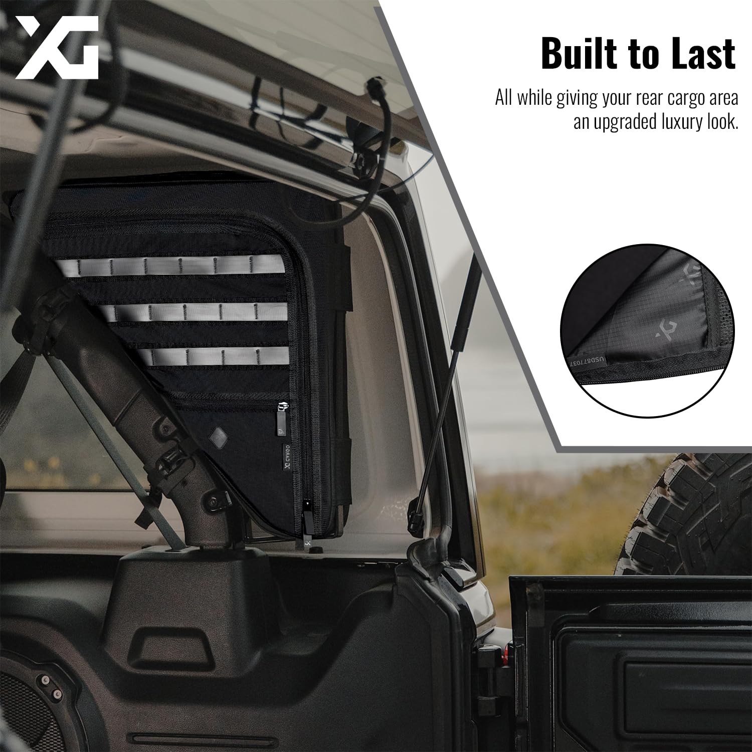 Wrangler Gama Adventure JL/4XE Jeep Storage Bag - Waterproof Nylon Roll Bar Organizer for Jeep Wrangler (12lb) | Perfect for Off-Road Gear Storage & Adventure Travel Accessories
