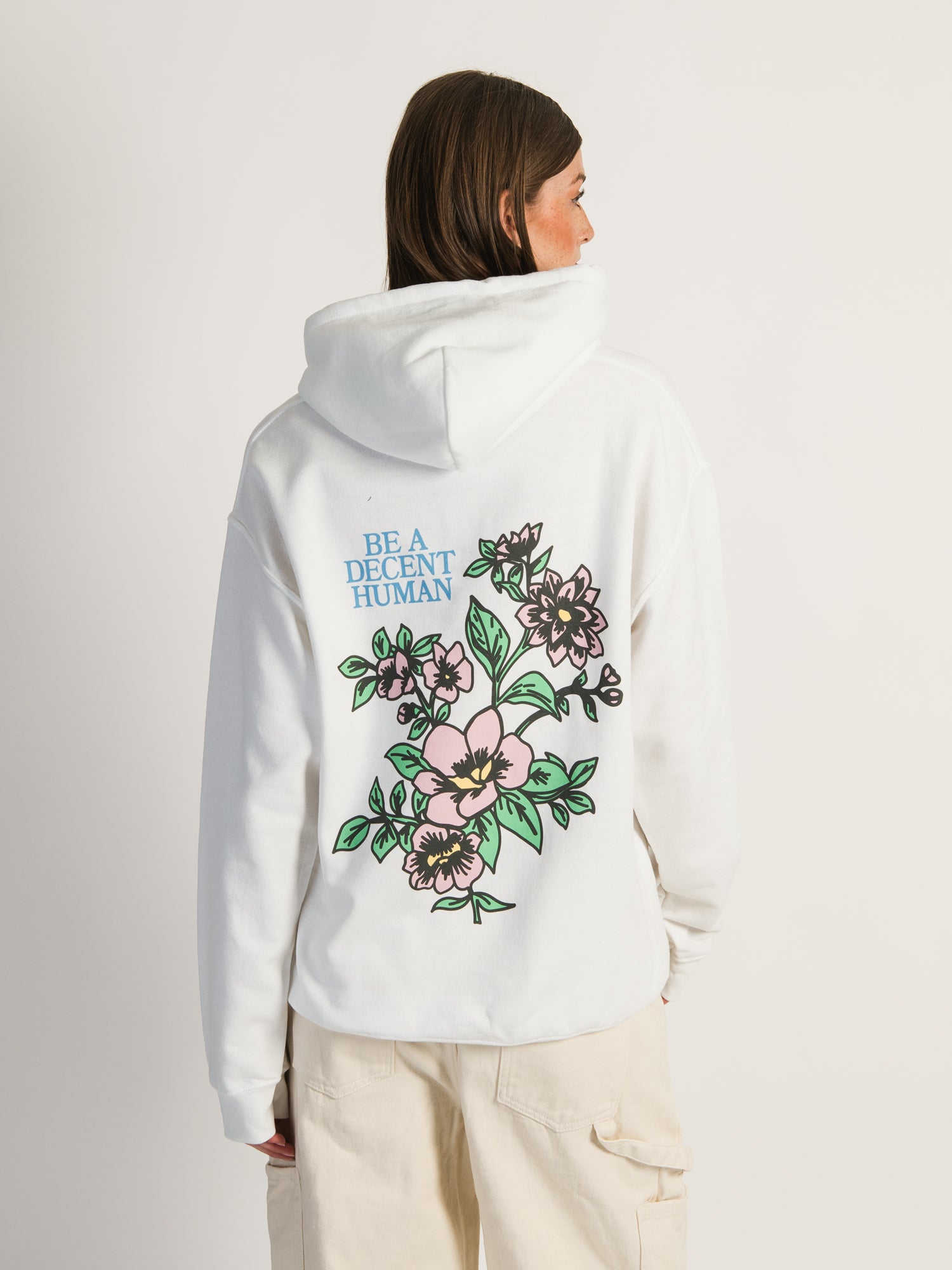 Barstool Sports Be a Decent Human Pullover Hoodie - Soft & Comfortable Men's Sweatshirt for Casual Wear & Street Style