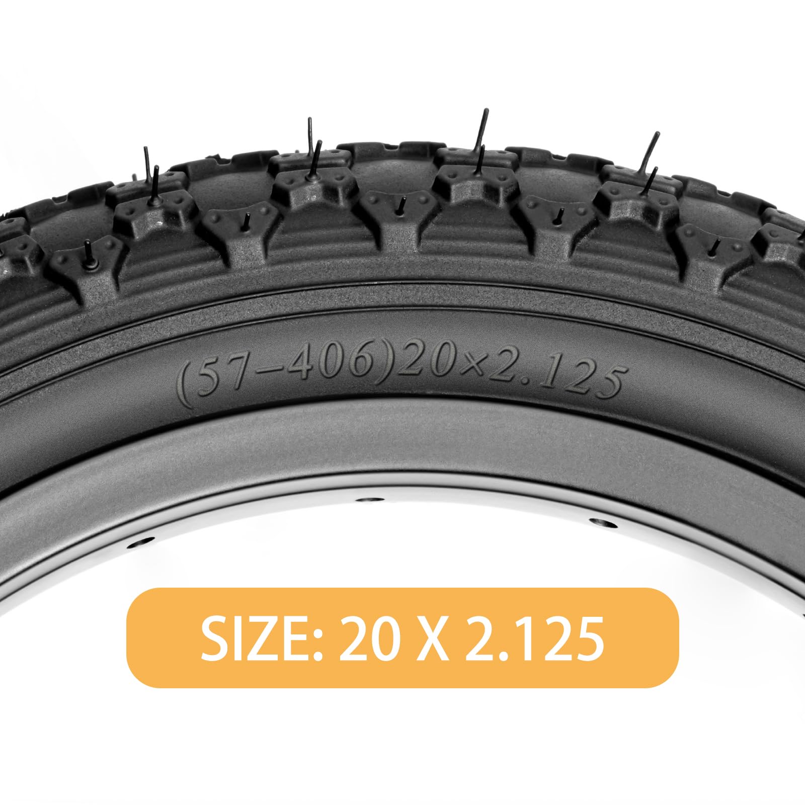 Hycline Kids Bike Replacement Tire - 12.5/14/16/20x2.125 Inch Premium Butyl Rubber Puncture-Resistant Folding Bicycle Tires - Compatible with BMX, MTB Mountain Bike and Children's Racing Bike - Perfect for Outdoor Adventures, Commuting, and Family Cycling Fun