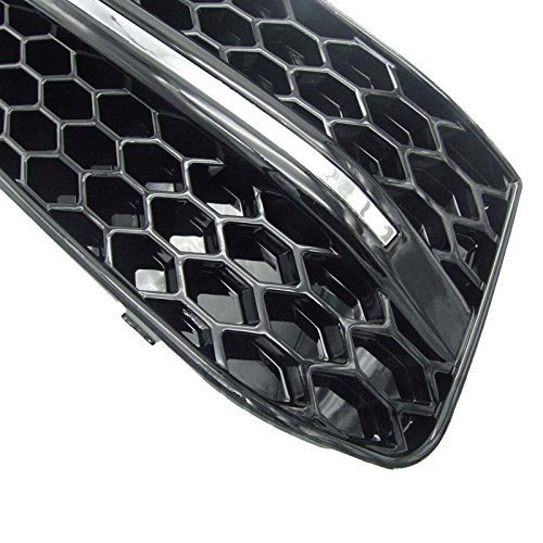 ABS Plastic Front Bumper Fog Light Grill Grilles for Audi A4 B8 (2009-2011) - S4 Style Upgrade - Replacement Parts 8K0807682 8K0807681 - Perfect for Car Modifications & Aesthetic Enhancements