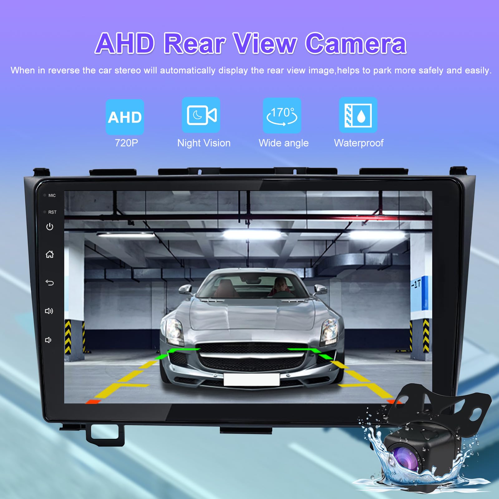 2007-2011 Honda CRV Car Stereo with Apple CarPlay & Android Auto - 9