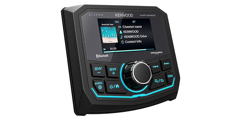 Kenwood KMR XM500 eXcelon Motorsports Digital Media Receiver with Bluetooth - High-Quality Car Audio System for Enhanced Driving Experience