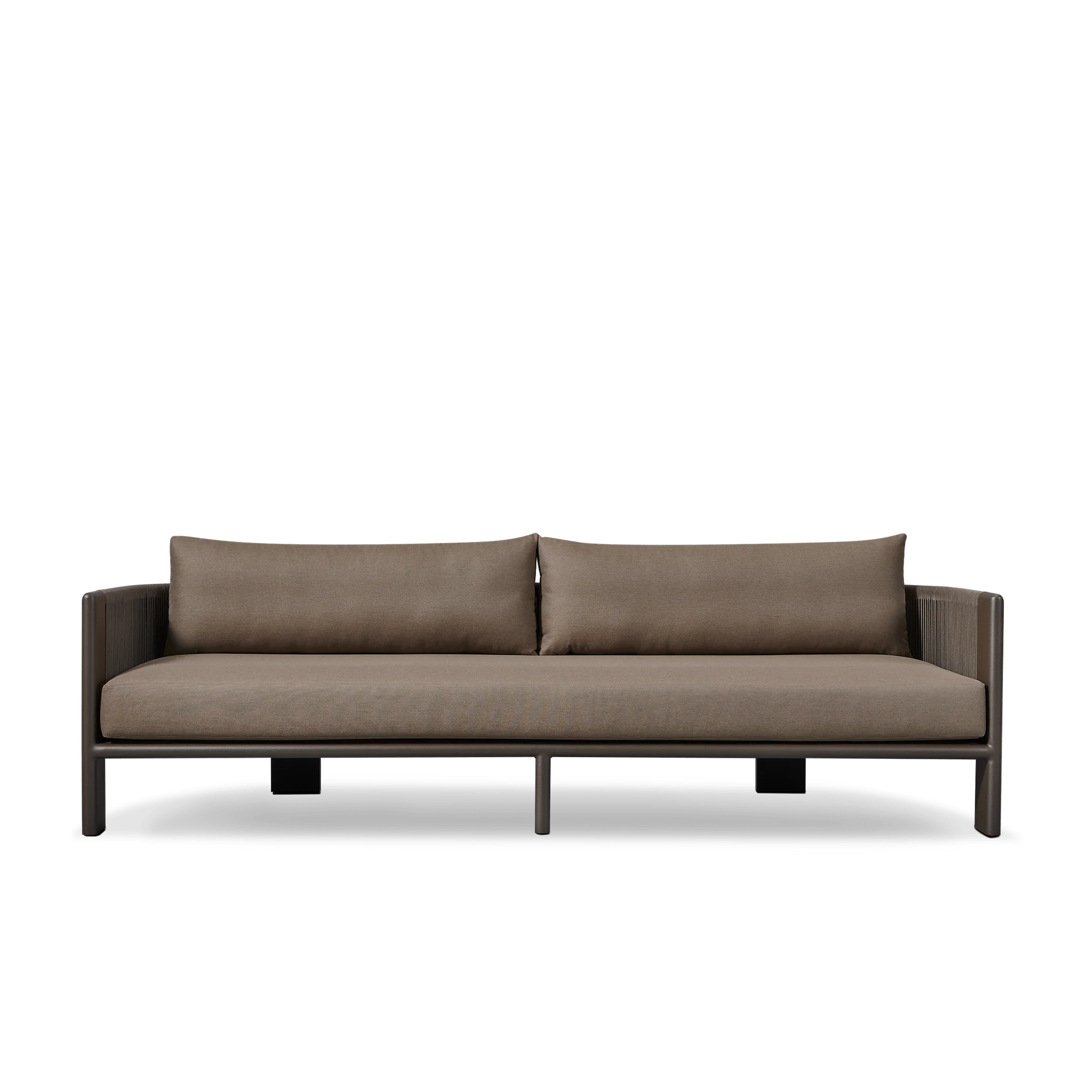 Luxury Palm Beach 3-Seater Sofa - Modern Coastal Living Room Furniture for Beach House, Condo & Vacation Home Decor