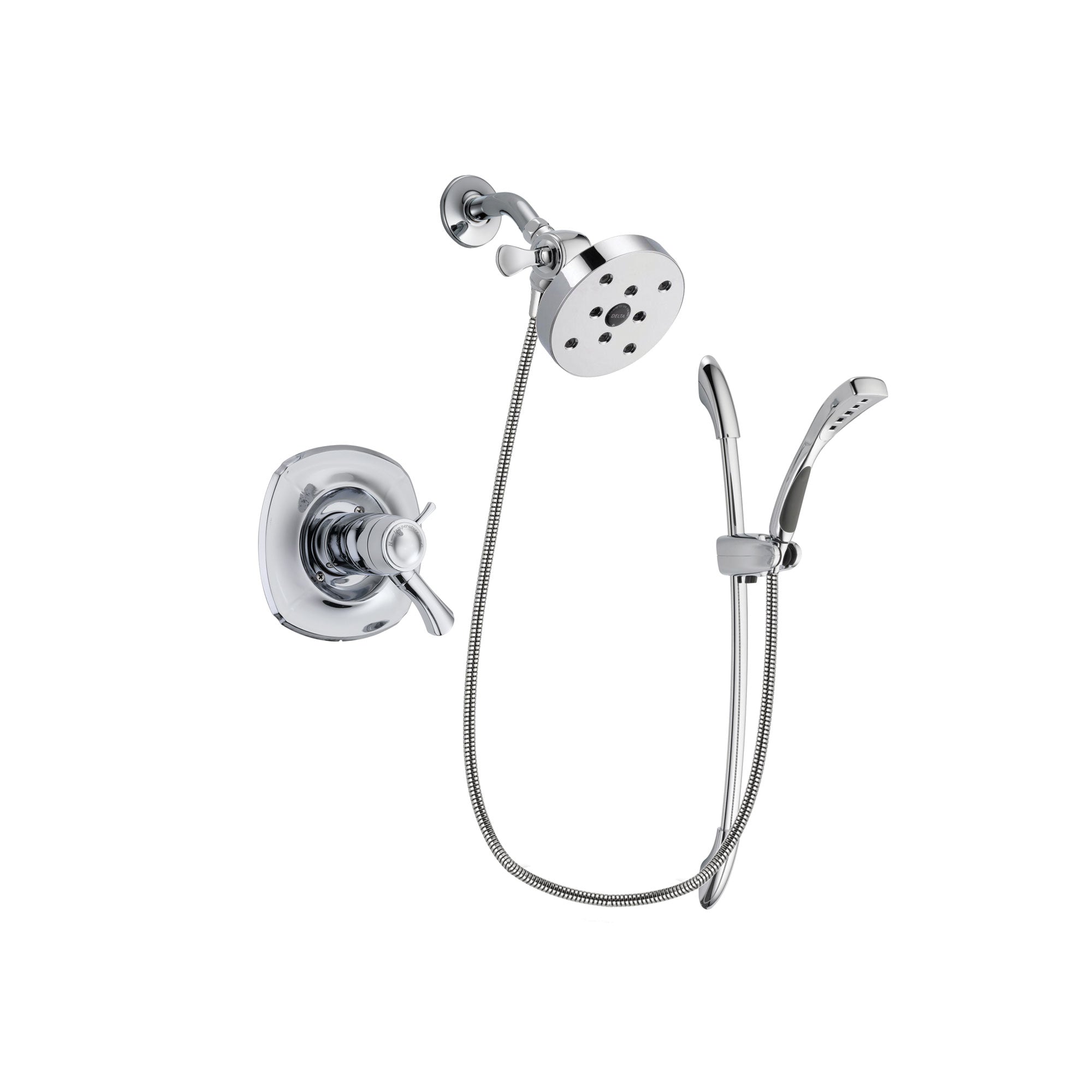 Delta Addison Chrome Finish Thermostatic Shower Faucet System with 5.5