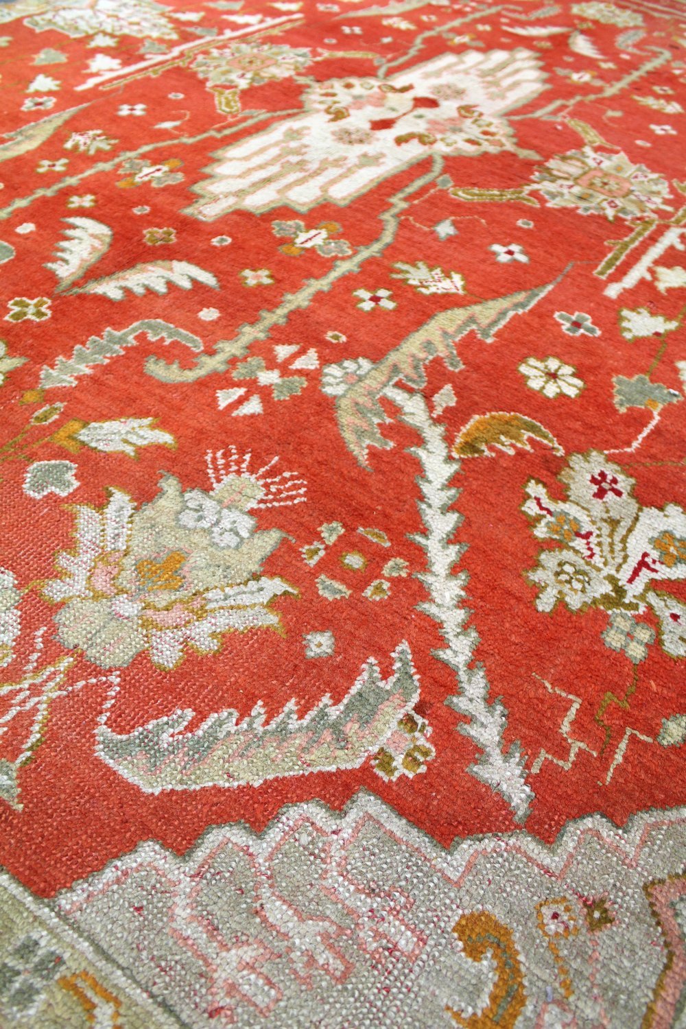 Antique Oushak Handwoven Traditional Rug JF8197 - Vintage Turkish Wool Carpet for Living Room, Bedroom & Home Decor