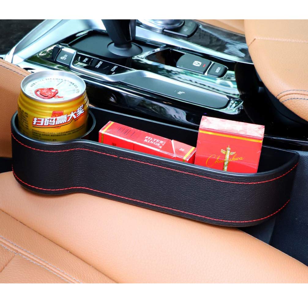 FAVOMOTO Car Organizer Storage Box - Travel Cup Holder, Glove Compartment Organizer, Seat Gap Container & Purse Holder for Cars - Perfect for Road Trips, Commuting and Daily Car Organization