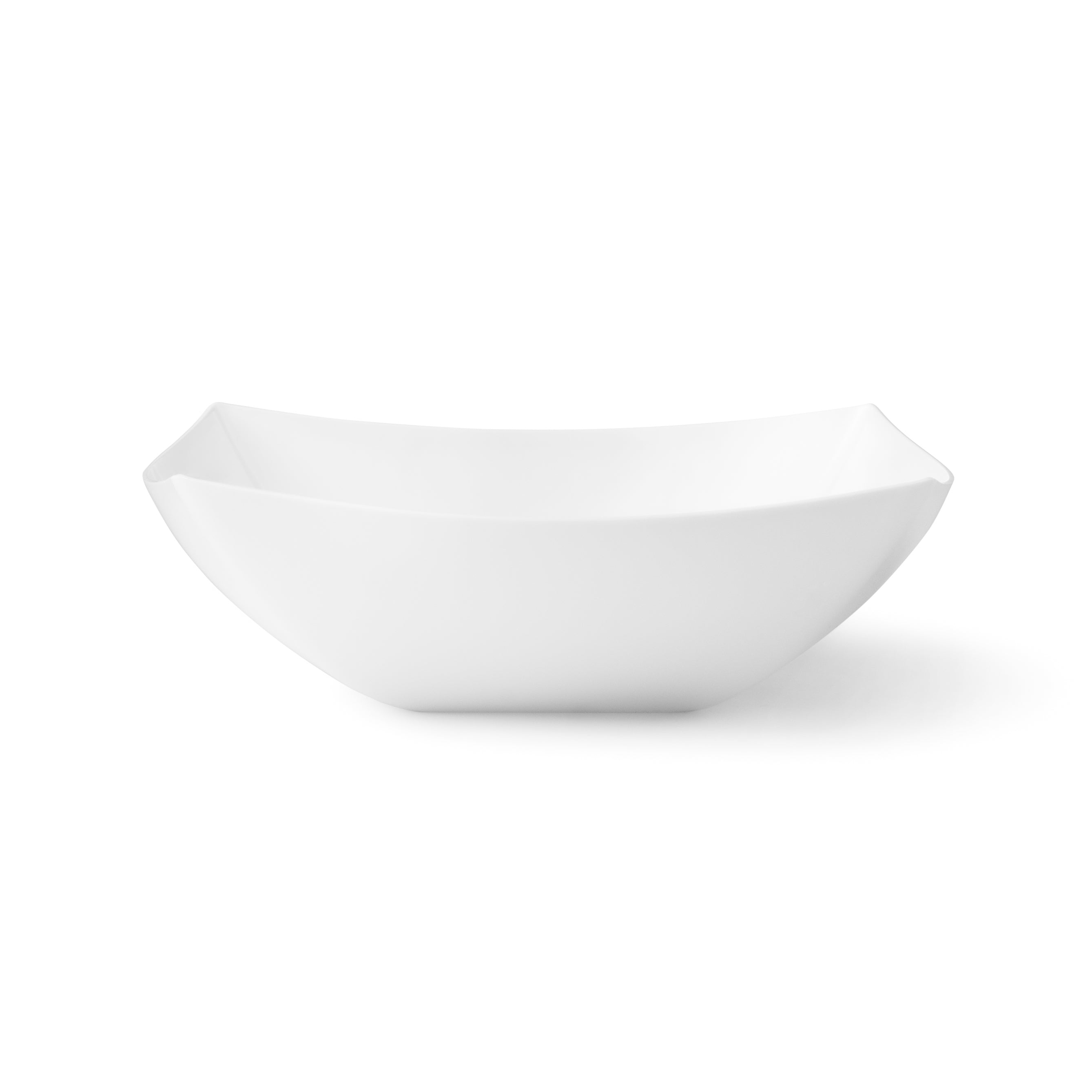 4-Pack Square Fancy White Serving Bowls - Elegant Porcelain Dishware for Salads, Desserts, Parties & Home Decor | Durable & Stylish Kitchenware