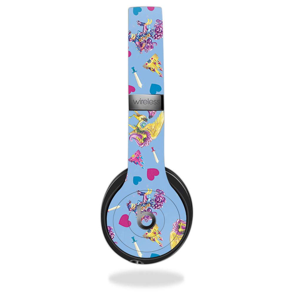 MightySkins Vinyl Decal Wrap Cover Compatible with Beats Solo 3 Wireless Headphones - Castle Unicorns Design | Protective, Durable, Custom Skin | Easy to Apply & Remove | Made in USA | Perfect for Personalization, Gift Giving & Headphone Protection