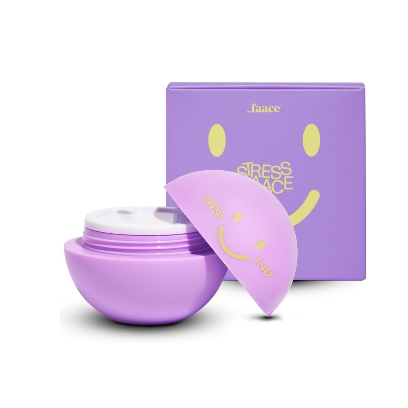 Faace Stress Daily Moisturizing Face Cream with Niacinamide - Hydrating & Calming Facial Moisturizer for All Skin Types | Vegan & Organic Skincare (1.7oz) | Perfect for Daily Use, Dry Skin Relief & Nighttime Skincare Routine