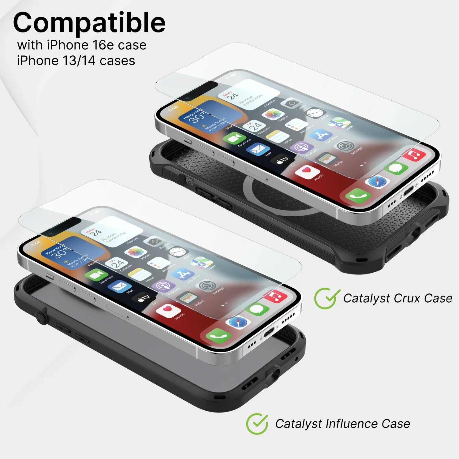 iPhone 16/14/13 Tempered Glass Screen Protector - 9H Hardness, Anti-Scratch, Bubble-Free - Perfect for Everyday Use, Gaming & Outdoor Activities