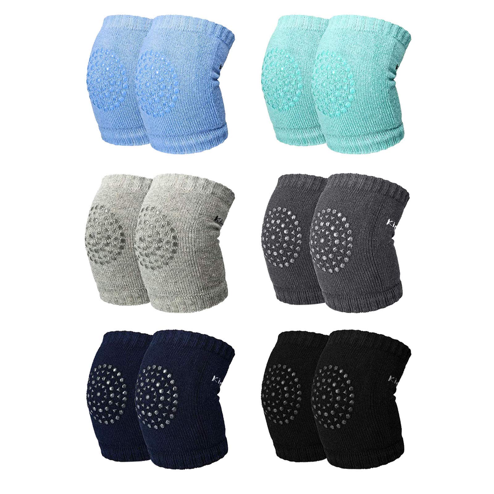 **6 Pairs Baby Knee and Elbow Pads - Soft Protective Gear for Kids Crawling, Sports & Play - Comfortable Safety Cushions for Toddlers (Ideal for Indoor/Outdoor Activities, Learning to Walk, Playtime Protection)**