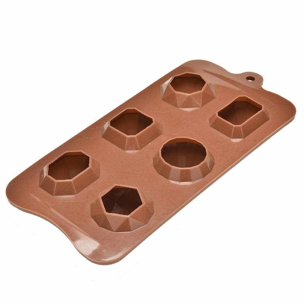 3D Diamond, Rubies and Jewels Silicone Mold for Resin, Soap & Candles - 8 x 4 Inches Reusable Baking Mold - Bakell® - Perfect for DIY Crafts, Jewelry Making & Home Decor