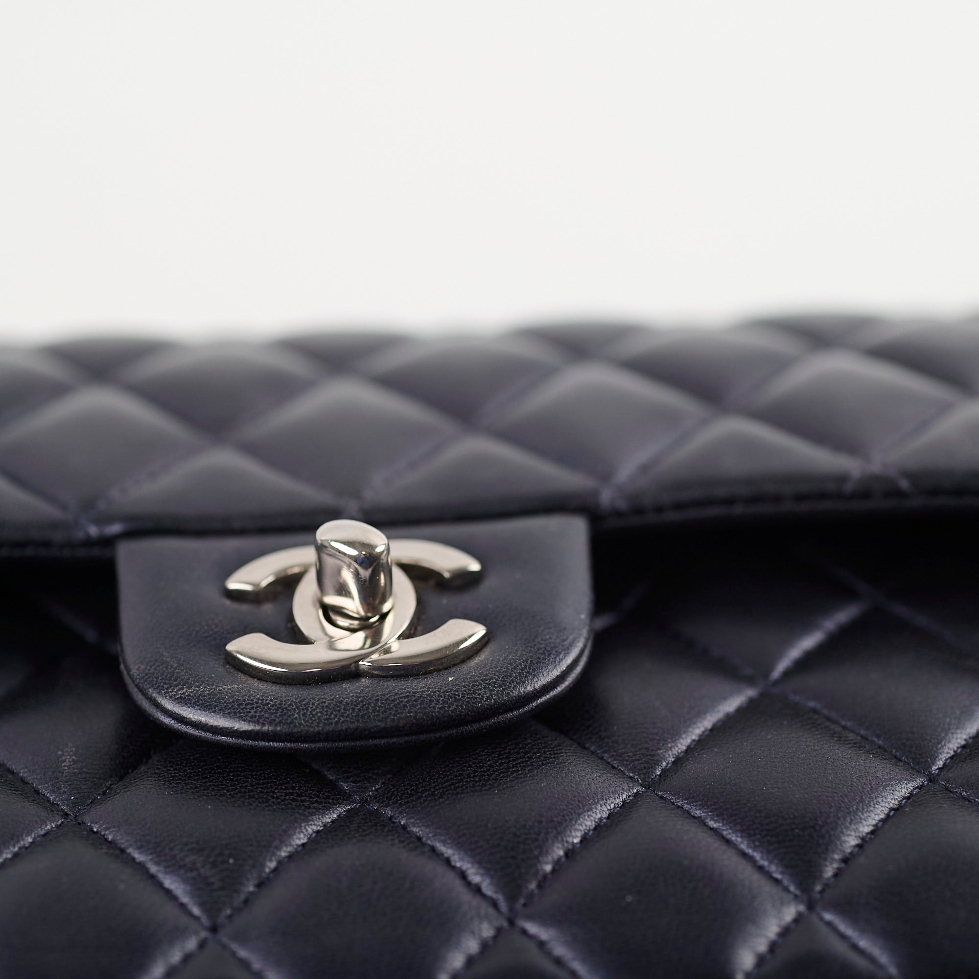 Chanel Small Lambskin Classic Flap Bag in Metallic Navy - 24 Series | Luxury Designer Handbag for Women, Perfect for Evening Events & Special Occasions