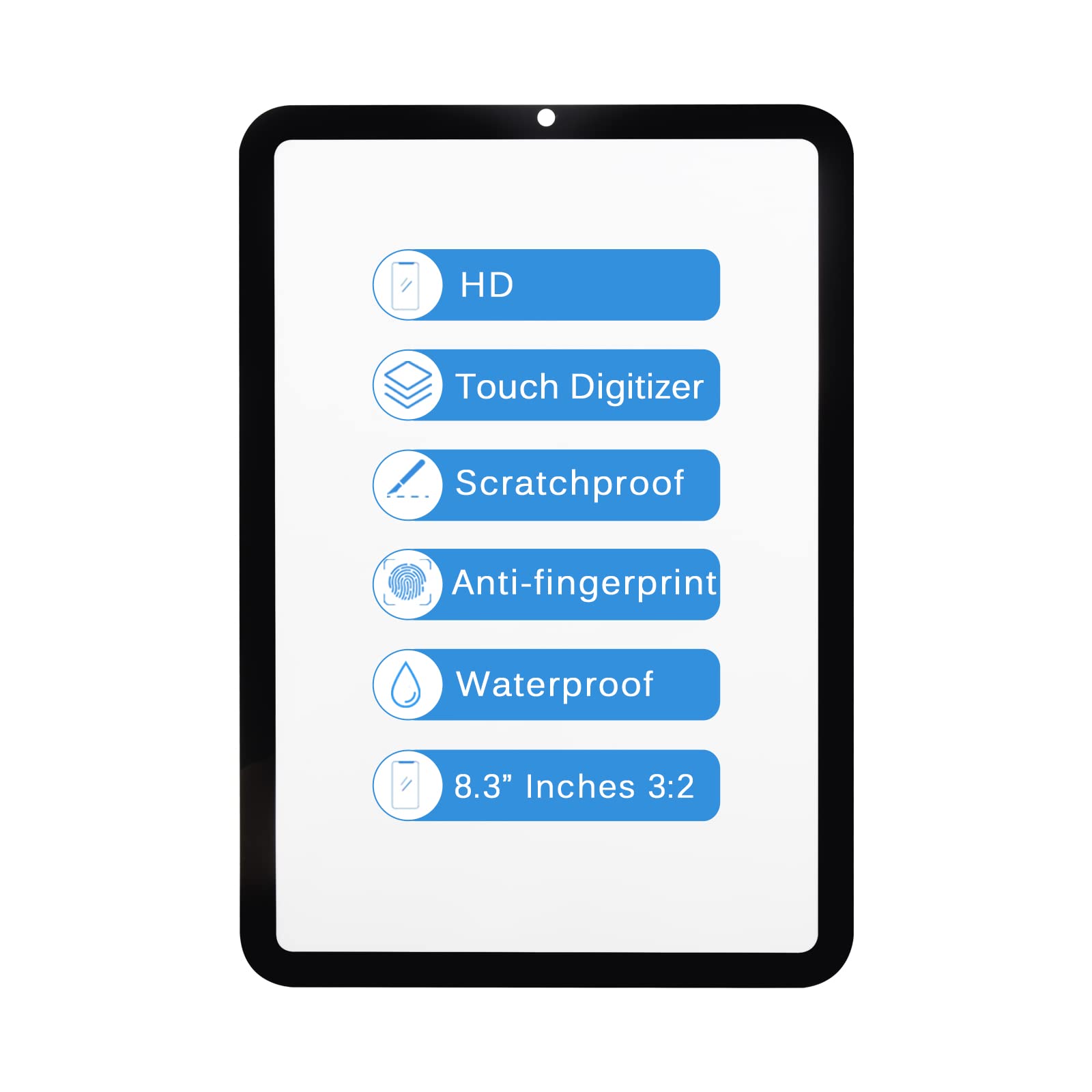 iPad Mini 6 Screen Replacement Kit - Outer Glass Panel (Not LCD/Digitizer) for 6th Gen 8.3