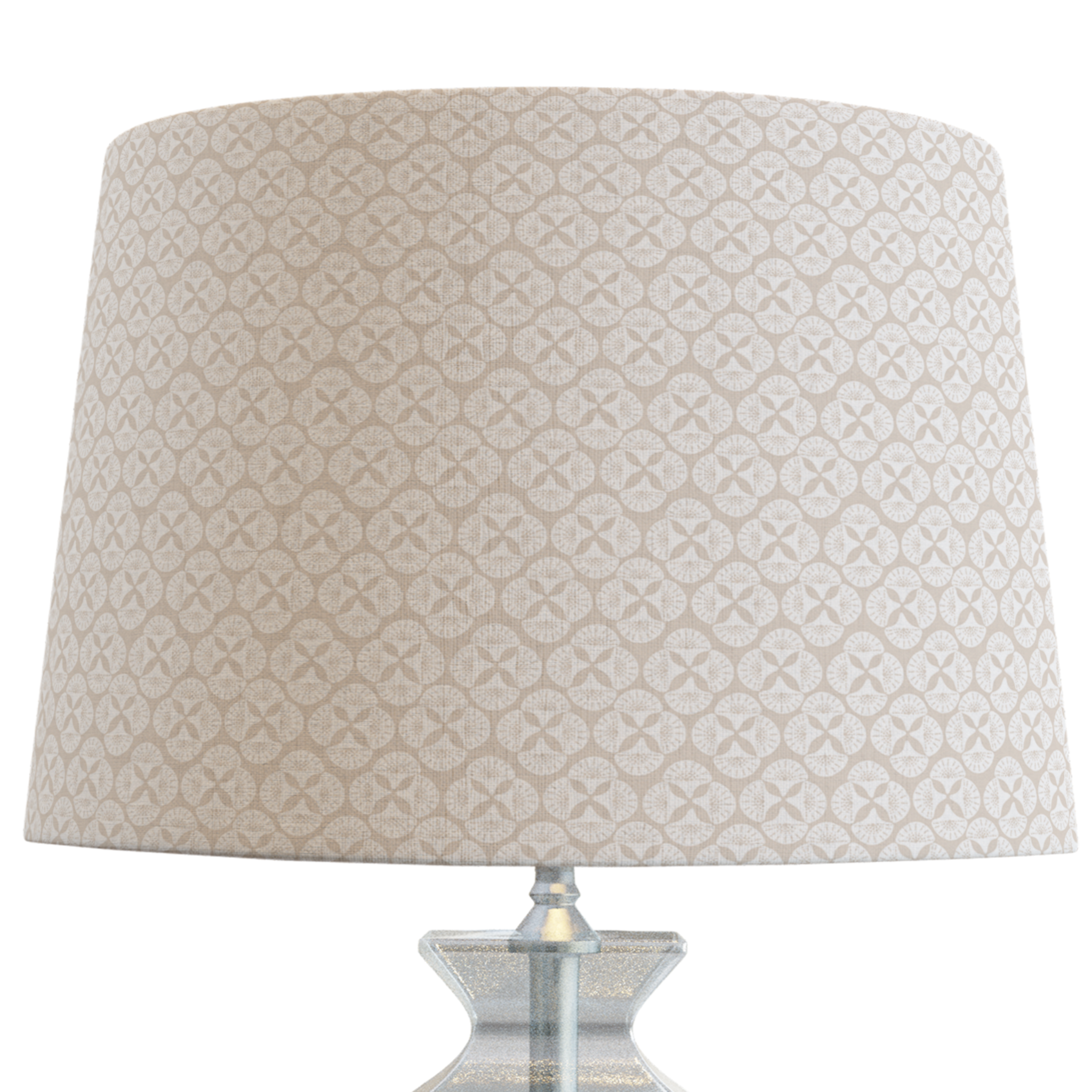 Sea Star Beige Patterned Lampshade - Coastal Decor for Bedroom, Living Room & Nursery Lighting