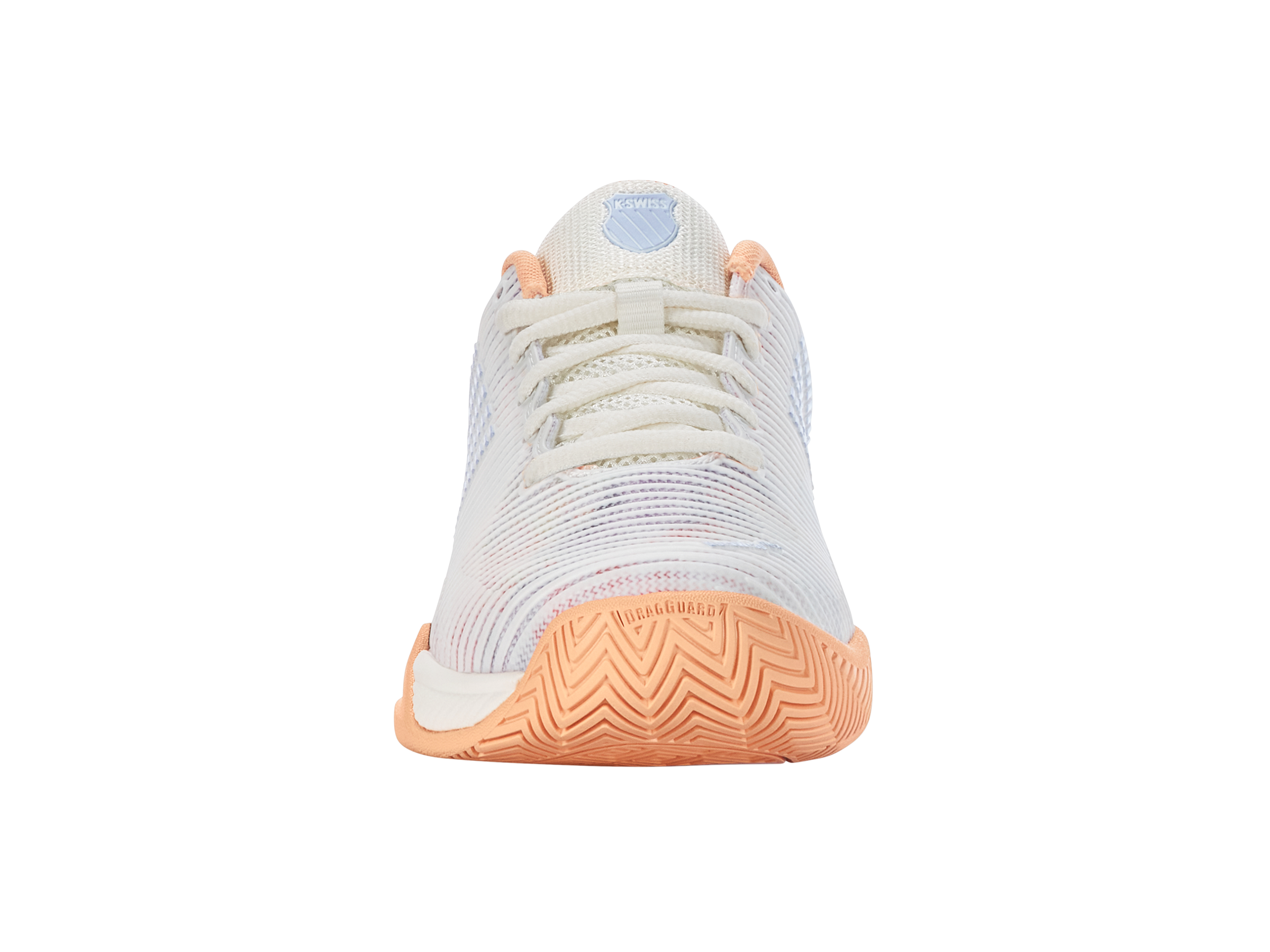 Hypercourt Express 2 Basketball Shoes - Women's Size 6.5 (165 M) in Star White/Peach Fuzz/Heather | Lightweight Court Sneakers for Basketball & Casual Wear