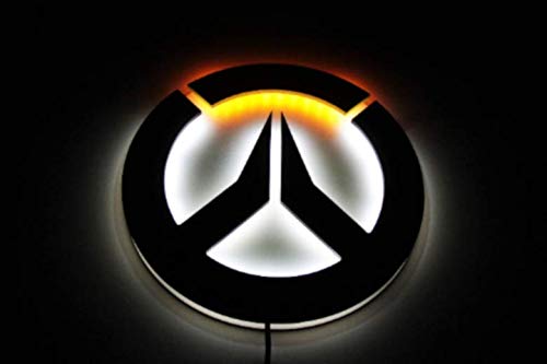 Overwatch Tracer LED Night Light - Gaming Room Decor, Kids Bedroom Lamp, Perfect Gift for Overwatch Fans - Ideal for Gaming Setups, Bedside Lighting & Geeky Home Decor