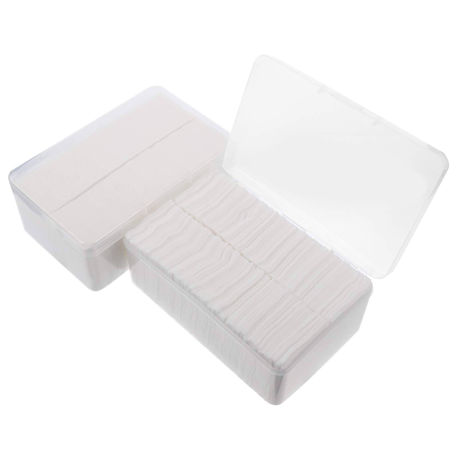 EXCEART 2000pcs Non-Woven Makeup Remover Pads - Super Absorbent, Lint-Free Eye & Face Cleansing Pads for Gentle Makeup Removal & Nail Polish Application - Perfect for Travel, Salon & Daily Beauty Routine