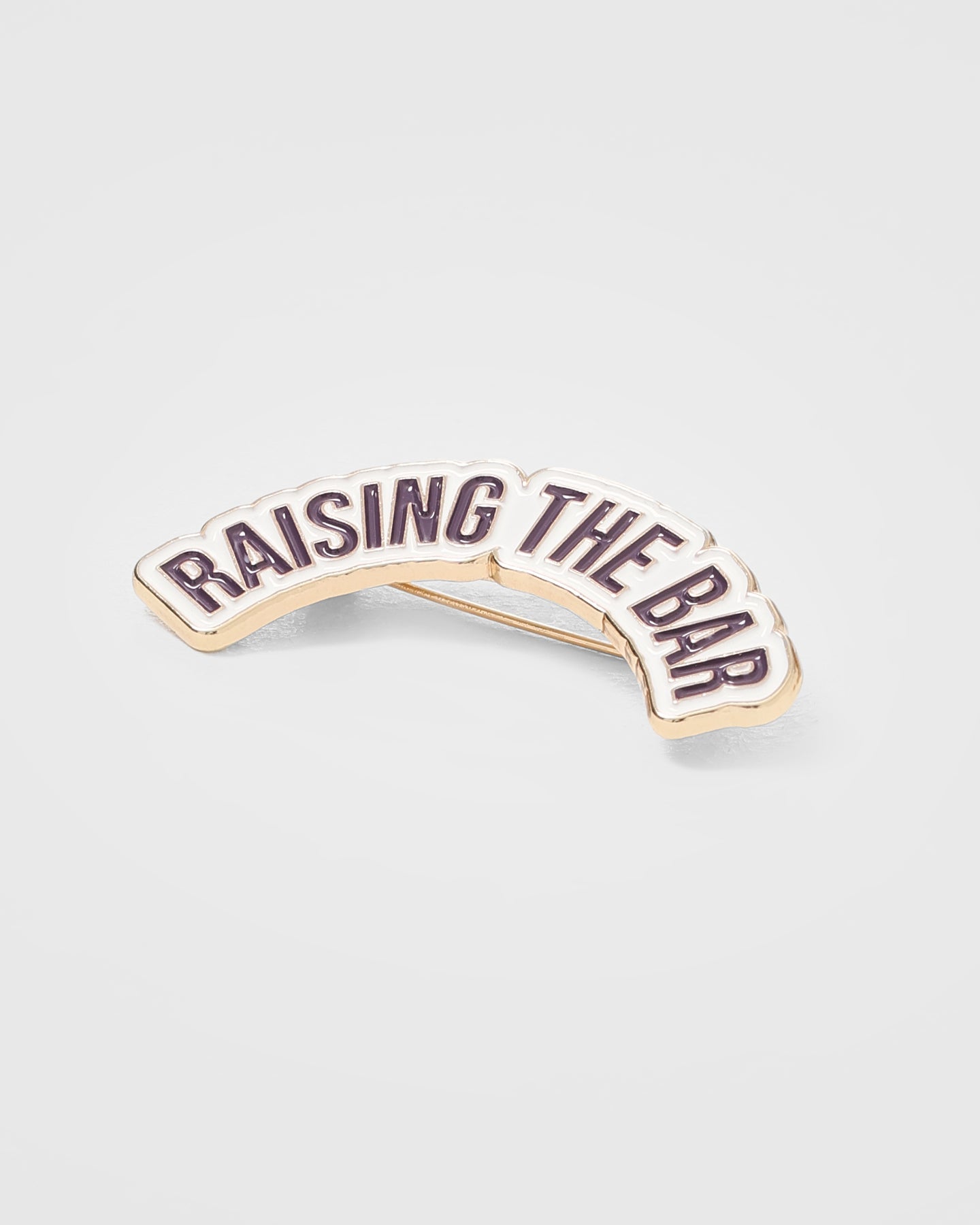 Raising The Bar Graphic Pins 3 Pack - Velvet Pink & Khaki Enamel Pins for Backpacks, Jackets & Denim - Motivational Lapel Pins for Students & Professionals