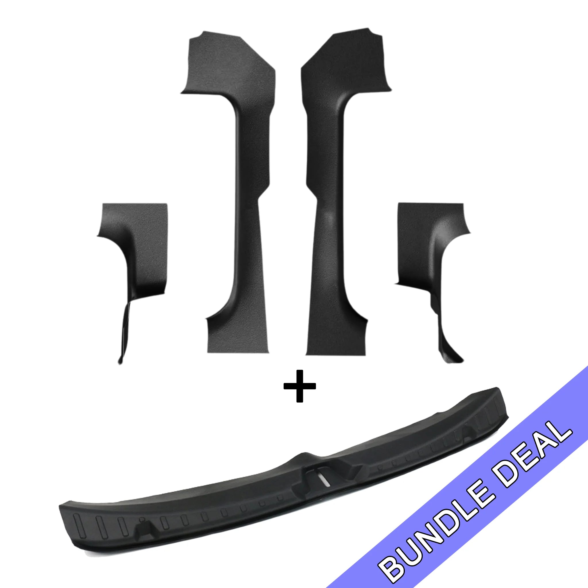 2024 Tesla Model 3 Highland Door Sill Protectors Set - 5 Piece Stainless Steel Anti-Scratch Guards for Car Interior Protection | Perfect for Daily Commute & Road Trips