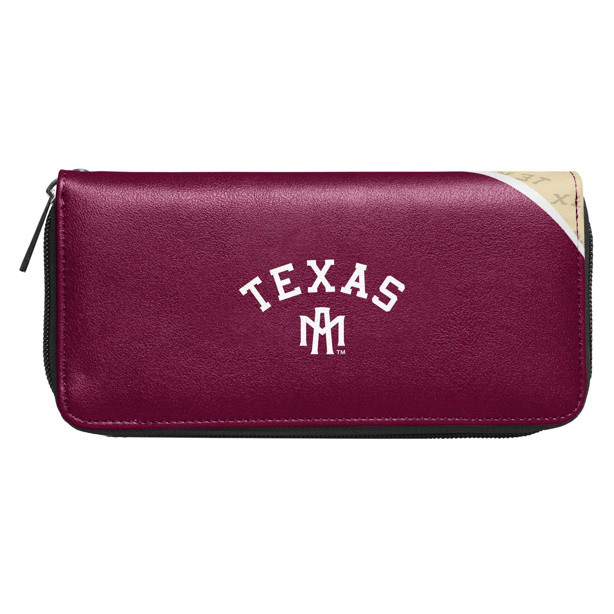 Littlearth Women's NCAA Team Logo Curve Zip Organizer Wallet - Stylish & Functional ID Card Holder for College Fans, Game Days & Everyday Use