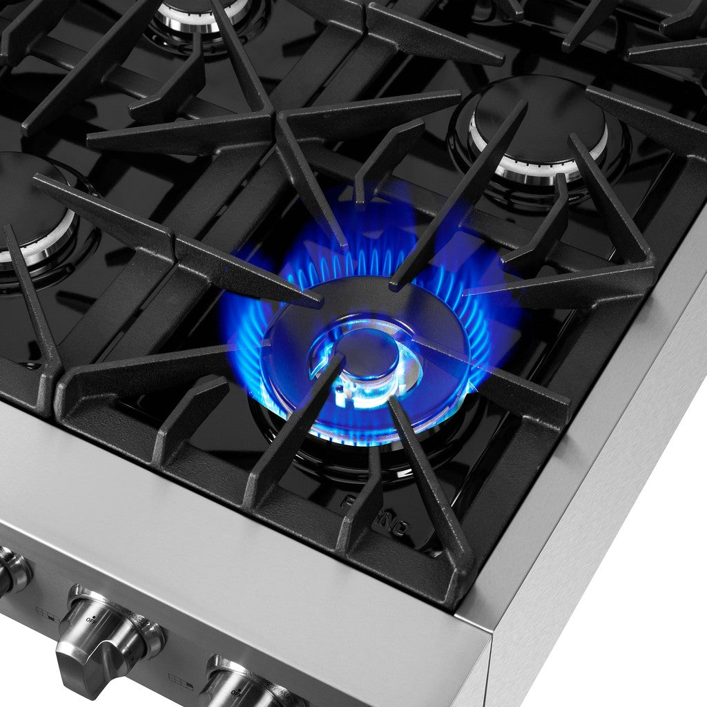 Forno Lseo 48 Inch 8 Burner Professional Gas Rangetop with Griddle - Stainless Steel Commercial Range (FCTGS5737 48) for Restaurant, Catering & Home Kitchen Use