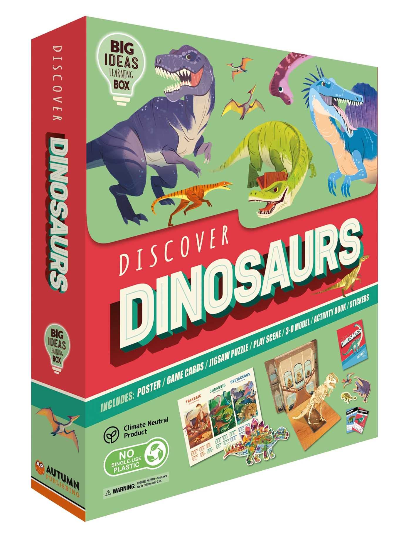 Dinosaur Learning Box for Kids - STEM Educational Toy with Fun Activities - Perfect for Homeschooling & Classroom Learning