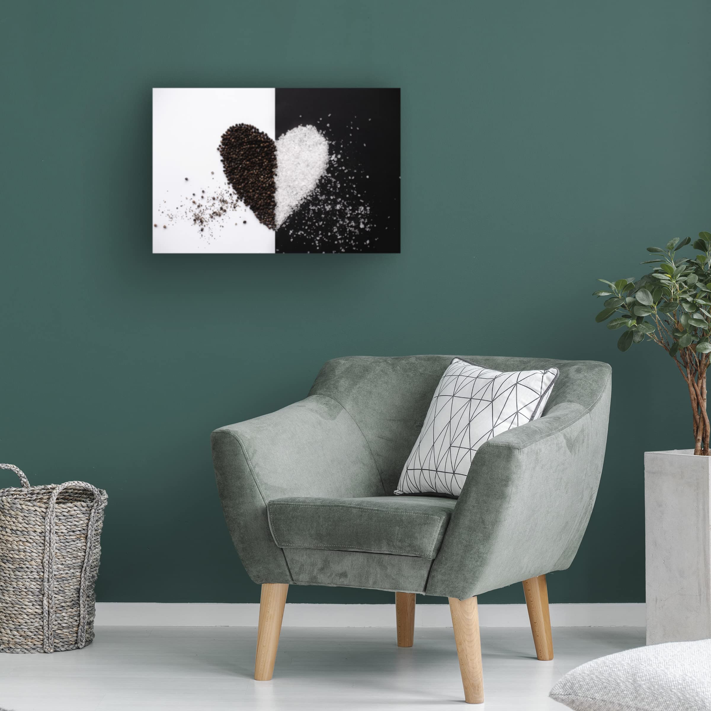 Trademark Fine Art 'Love' Canvas Wall Art by Kate Weber - Romantic Home Decor for Living Room, Bedroom & Office