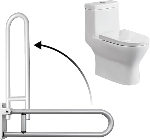 Stainless Steel Foldable Grab Bar for Shower & Bathroom - Non-Slip Safety Handle for Elderly & Disabled - Easy Installation for Home & Hospital Use