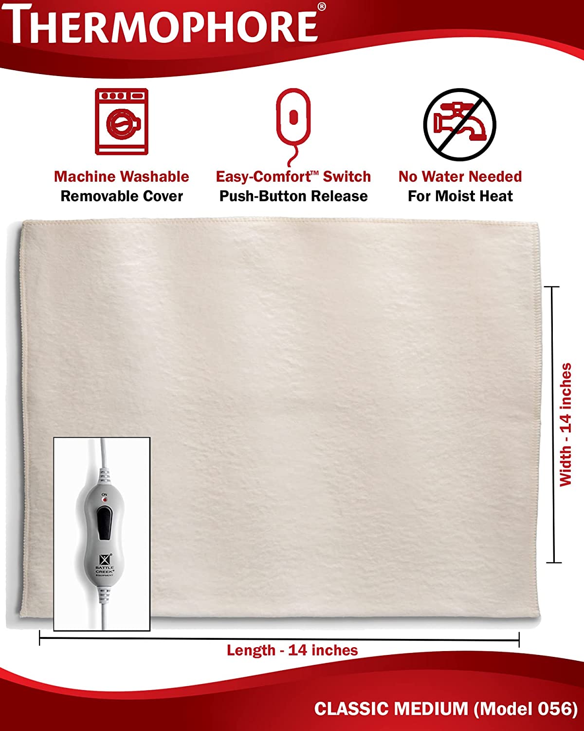 Thermophore Liberty Moist Heat Pack (Model 056) - Medium Size 14