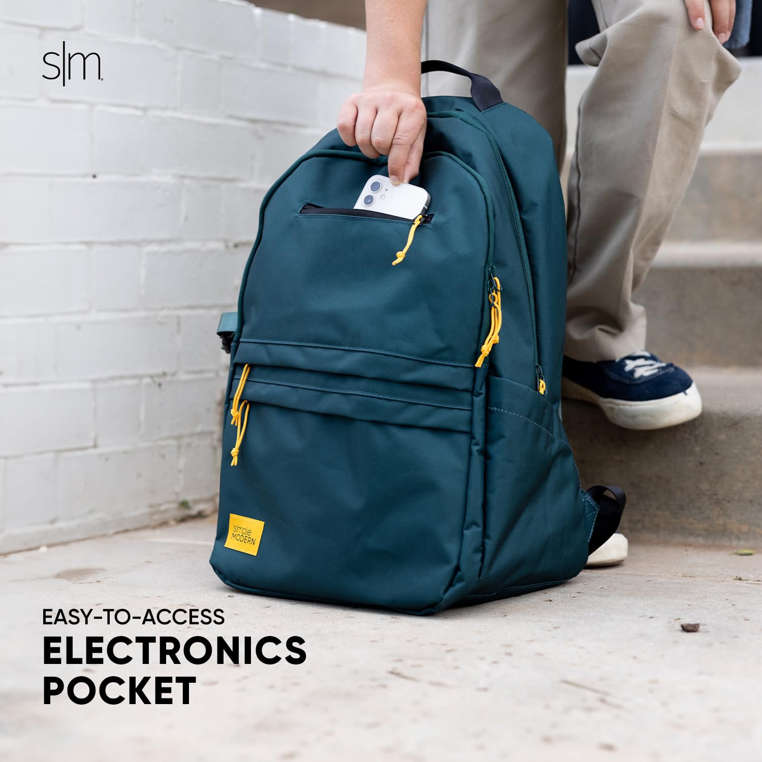 Simple Modern Ellis Backpack for School - Durable Bookbag for Kids & Teens | Elementary, Middle & High School Backpack for Boys & Girls | Sunset Riptide Design | Perfect for Daily Use, Travel & Outdoor Activities