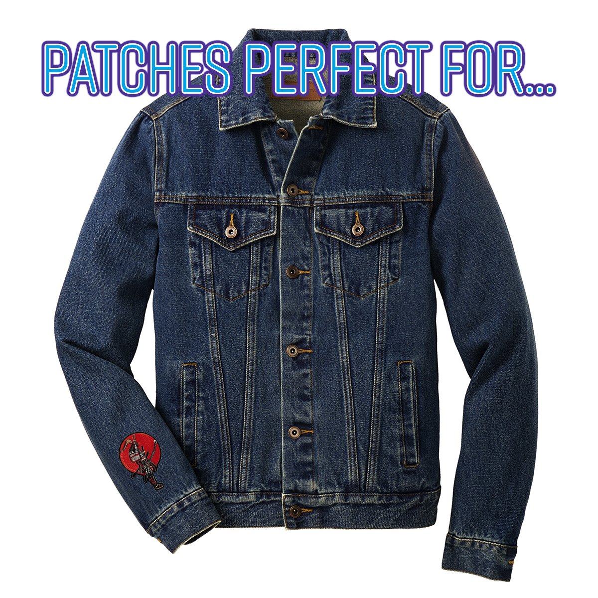 Japanese Samurai Warrior with Bloody Sword - Iron On Embroidered Patch for Jackets, Bags & DIY Crafts | Anime Cosplay & Costume Accessory