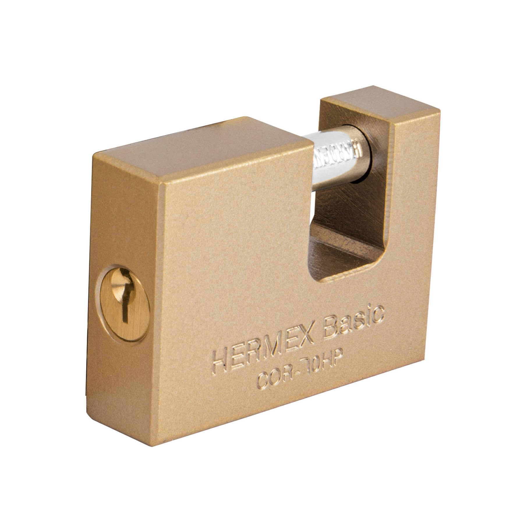 Antipalanca Padlock 70mm - Heavy Duty Iron Body Security Lock by Hermex Basic for Gates, Fences & Storage Units
