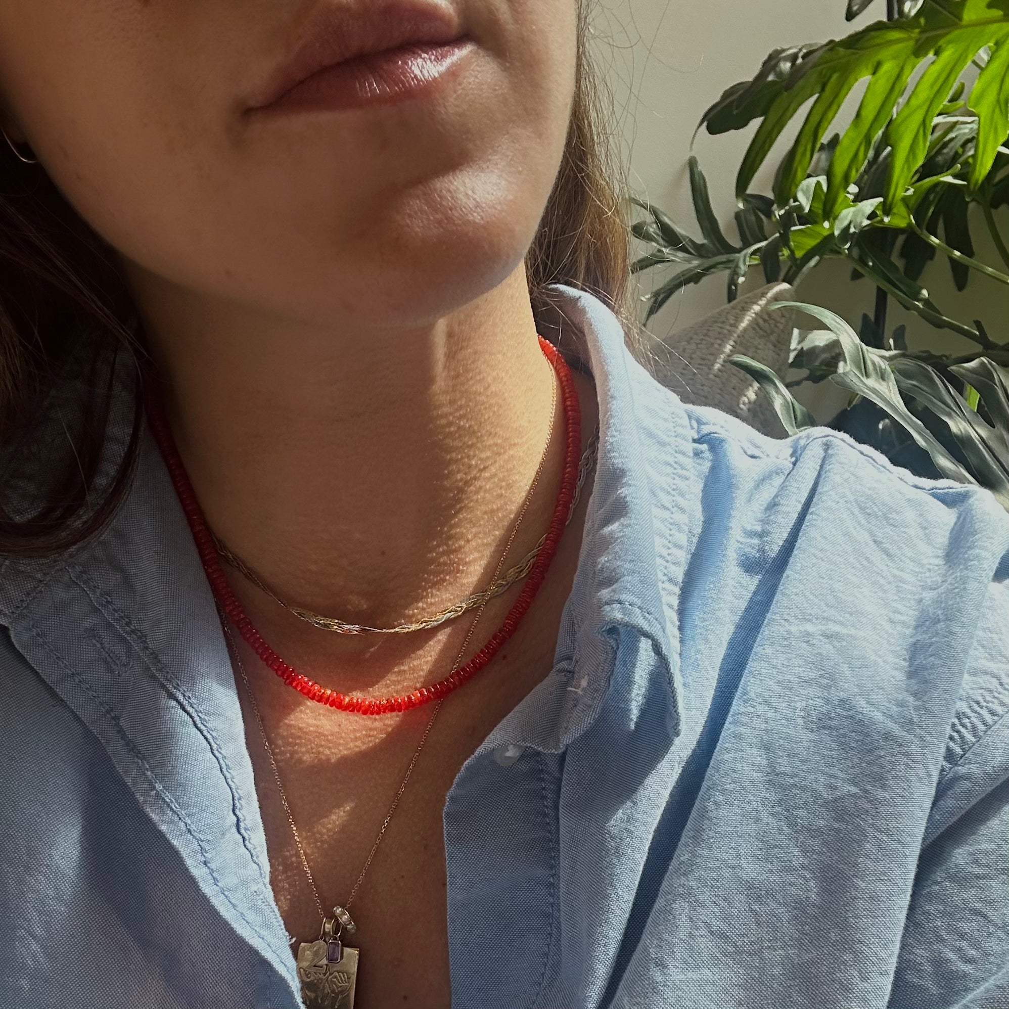 Handmade Beaded Gemstone Necklace for Women - Natural Stone Jewelry for Boho Style, Healing & Meditation | Perfect for Yoga, Spiritual Gifts & Everyday Wear