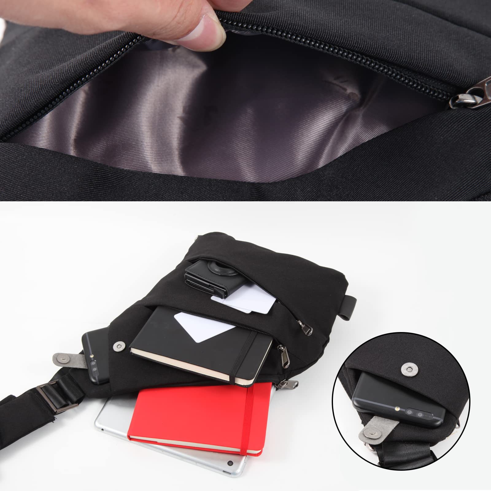 Ovecat Unisex Anti-Theft Crossbody Bag - Secure & Stylish for Travel, Commuting & Everyday Use