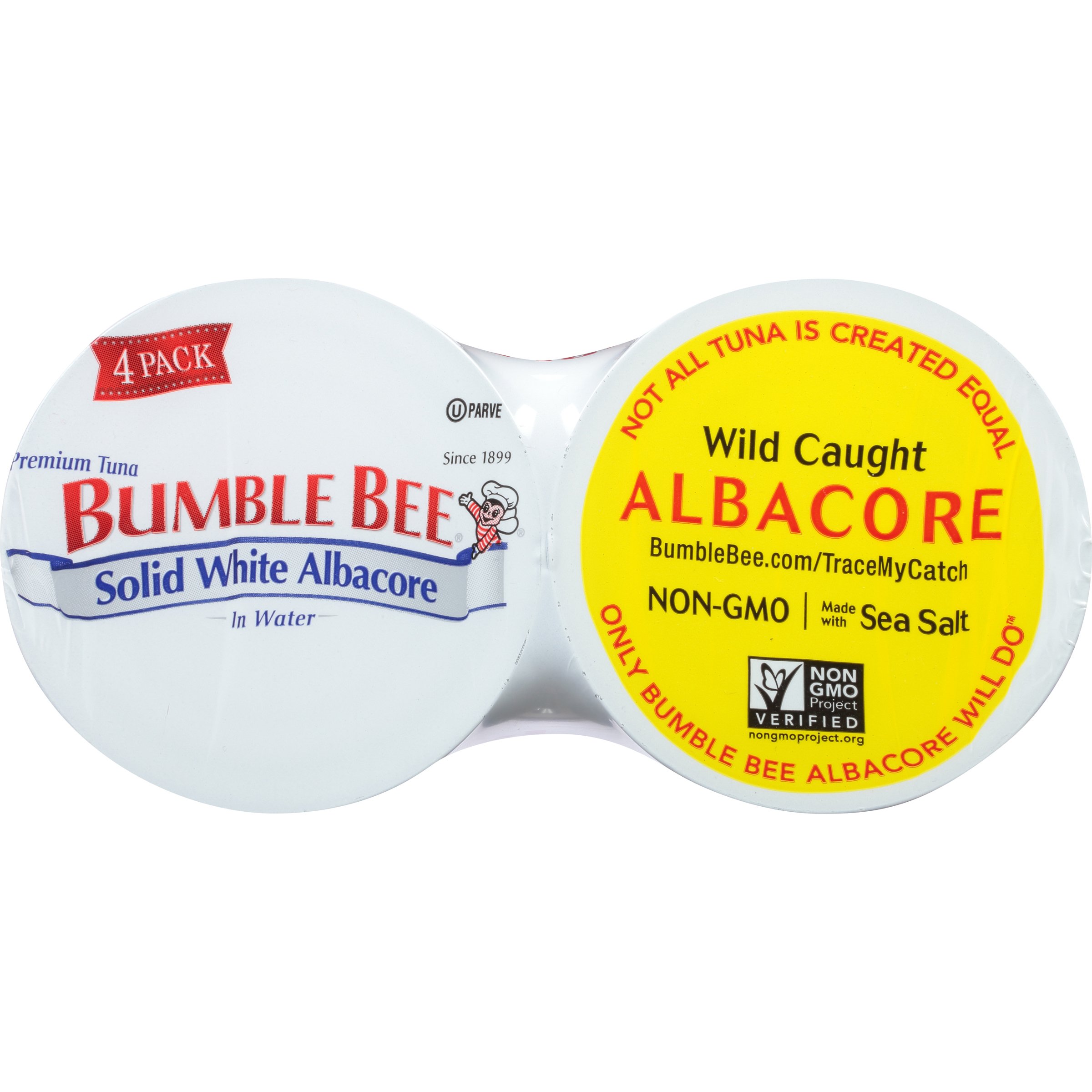 BUMBLE BEE Wild Caught Solid White Albacore Tuna in Water - 5oz Cans (Pack of 24) | High Protein, Keto & Paleo Friendly, Gluten Free Canned Tuna Fillets | Perfect for Salads, Sandwiches, Meal Prep & Low-Carb Diets