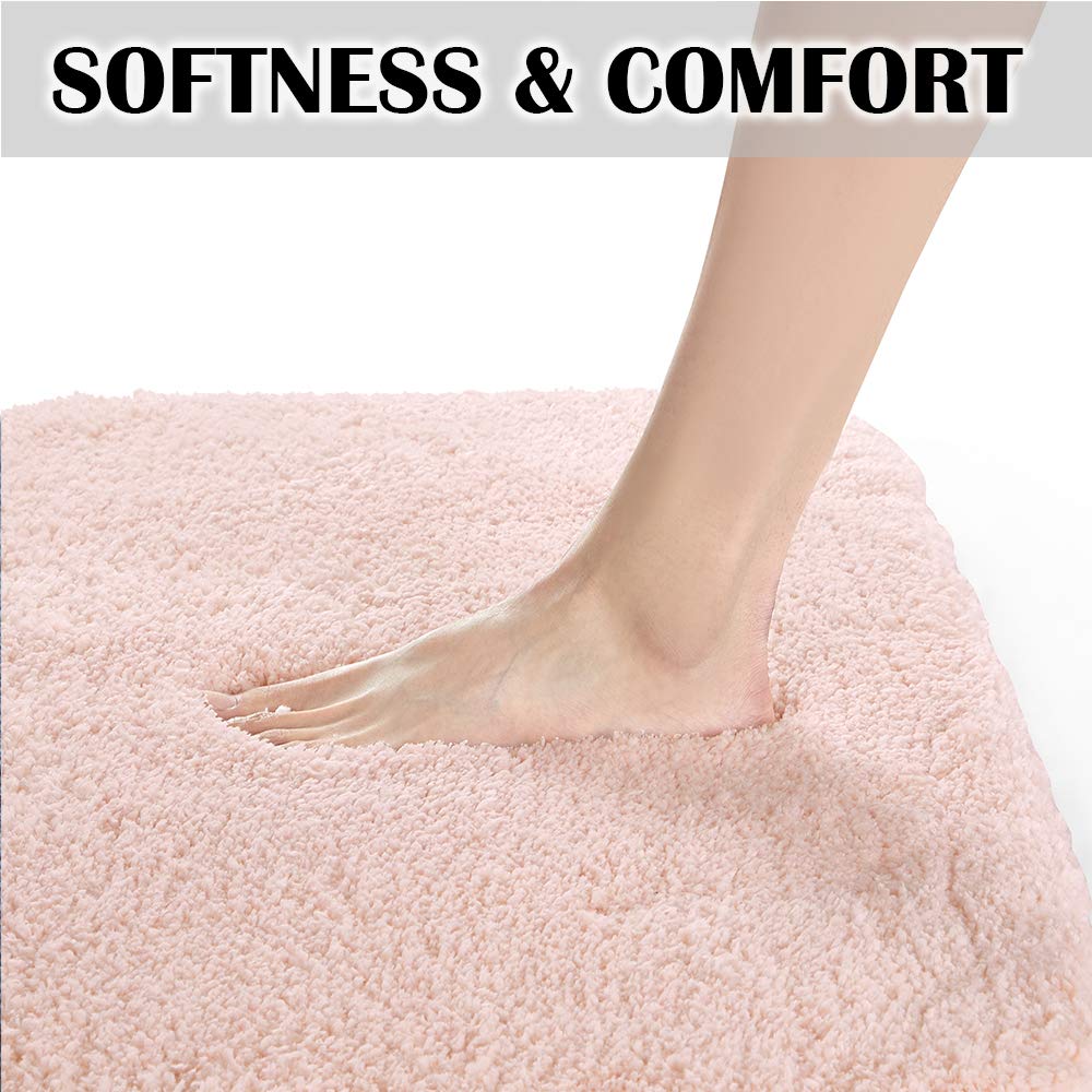 Suchtale Non-Slip Bath Mat - Ultra Soft Microfiber Shaggy Bathroom Rug (16