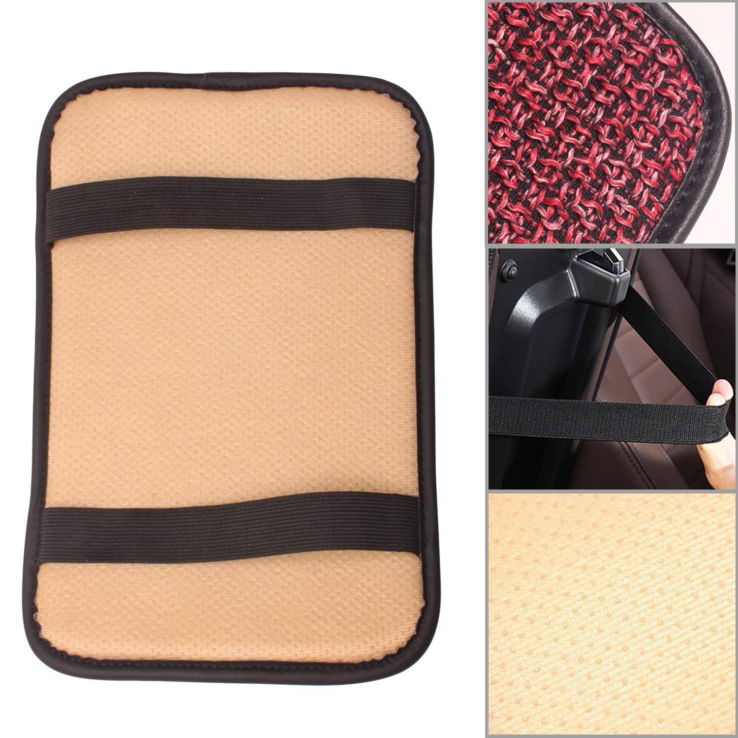 Universal Car Armrest Cover - Soft Comfort Padding for Most Vehicles, SUVs & Trucks | Non-Slip Car Accessories for Driving Comfort & Interior Protection | Perfect for Long Road Trips & Daily Commutes