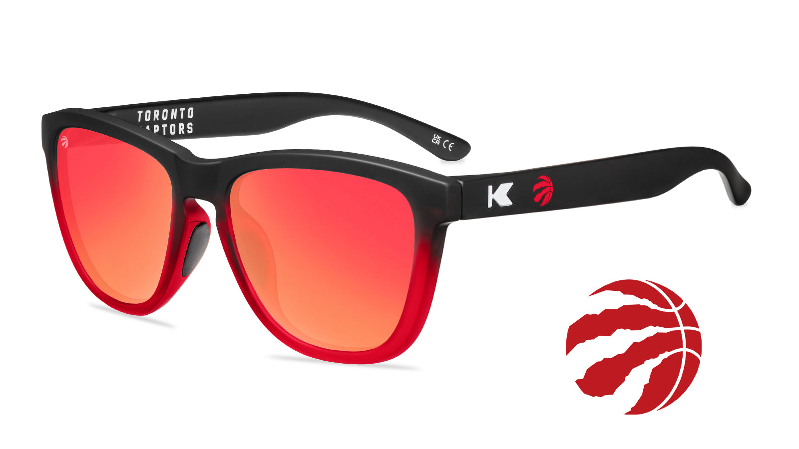 Toronto Raptors NBA Team Logo Polarized Sunglasses for Men & Women - UV Protection Sports & Driving Shades - Perfect for Basketball Games, Beach, and Outdoor Activities