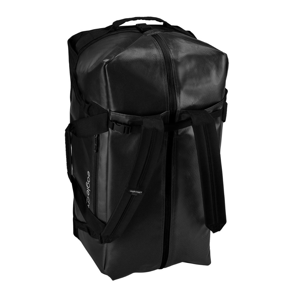 Eagle Creek Migrate 90L Ultra Tough Duffel Backpack - Waterproof Travel Duffel Bag with Shoulder Straps for Camping, Hiking & Adventure Travel - Black