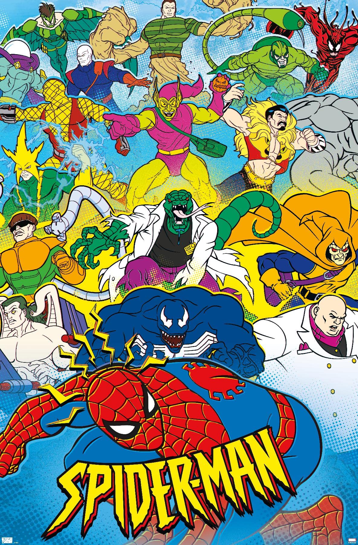 Marvel Comics Spider-Man 90s Animated Wall Poster - 34