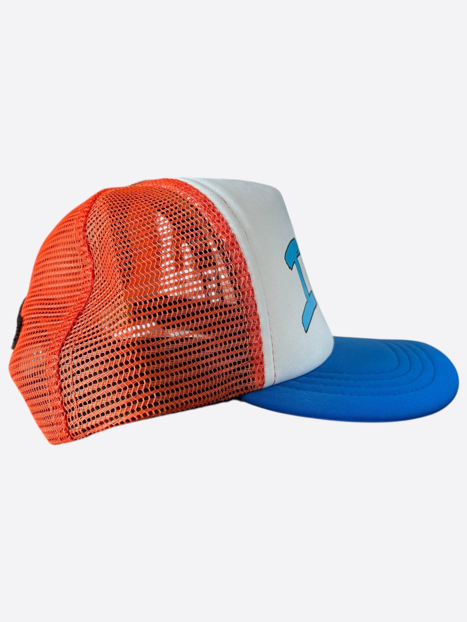 Chrome Hearts Matty Boy Orange & Blue NY Trucker Hat - Stylish Unisex Baseball Cap for Streetwear & Casual Outfits