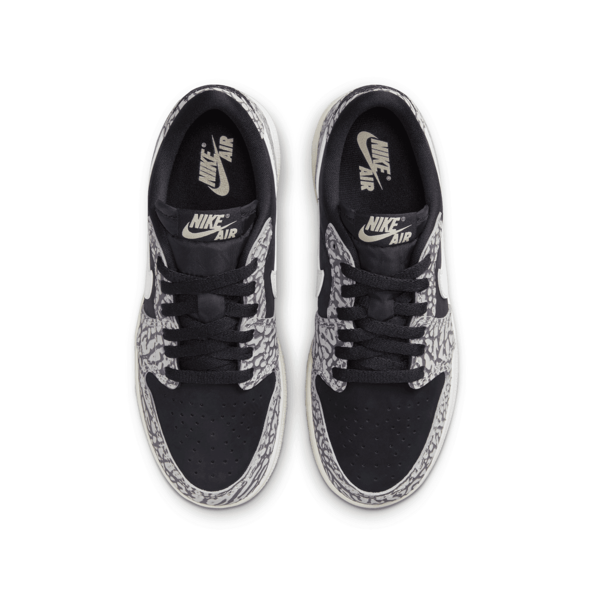 Air Jordan 1 Retro Low OG 'Black Elephant' Kids Basketball Shoes - Stylish Sneakers for Boys & Girls - Perfect for School, Sports & Casual Wear