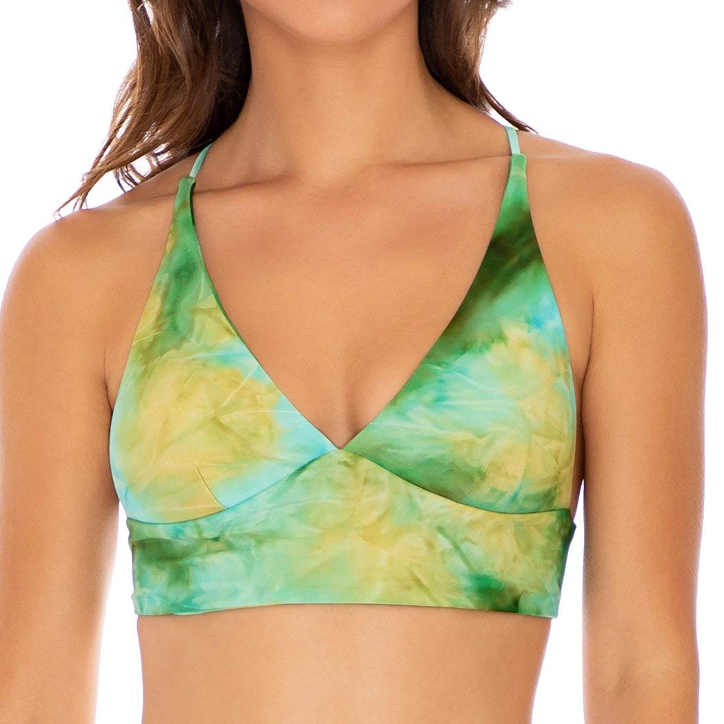 Off Duty Mermaid Cross Back Bustier Top - Sexy Women's Lace Bralette for Beach, Date Night & Festival Outfits