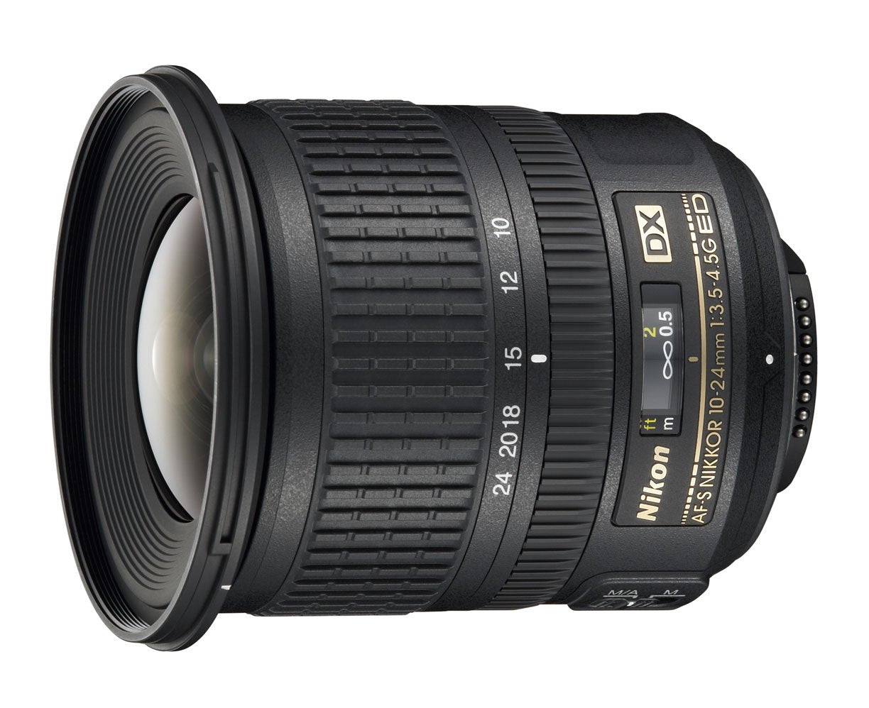 Nikon AF-S DX NIKKOR 10-24mm f/3.5-4.5G ED Wide-Angle Zoom Lens with Auto Focus for Nikon DSLR Cameras - Perfect for Landscape, Architecture & Travel Photography