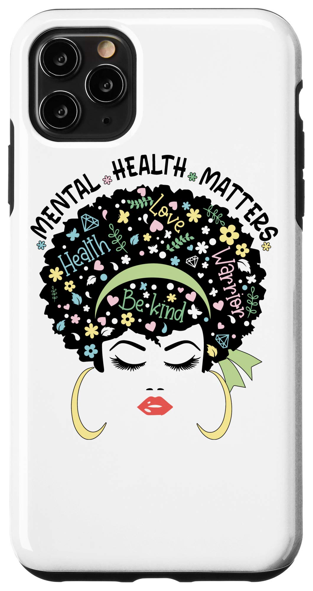iPhone 11 Pro Max Case - Mental Health Awareness Protective Cover for Women & Girls | Perfect for Daily Use, Work, School & Travel