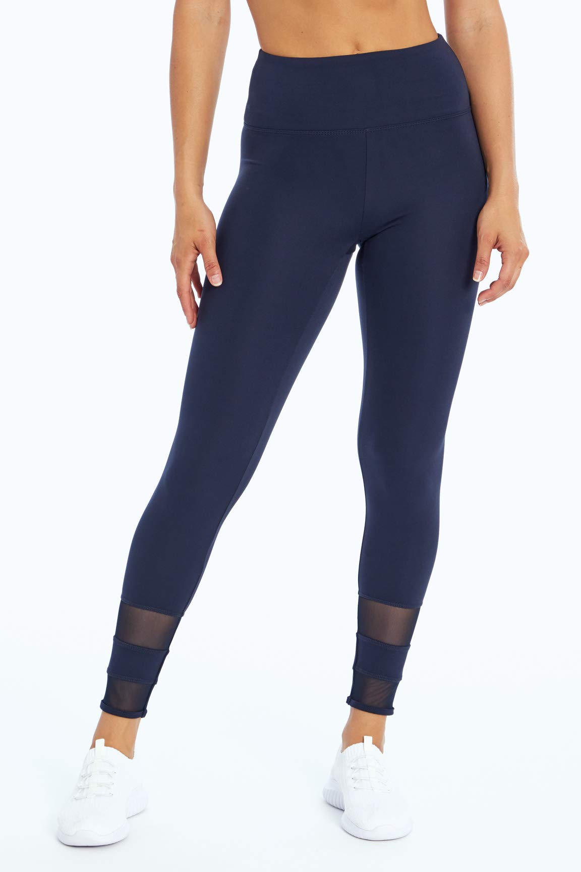 Bally Total Fitness Women's Demi High Rise Performance Leggings - Workout Yoga Running Gym Activewear for Women - Perfect for Yoga, Running, Gym & Everyday Wear