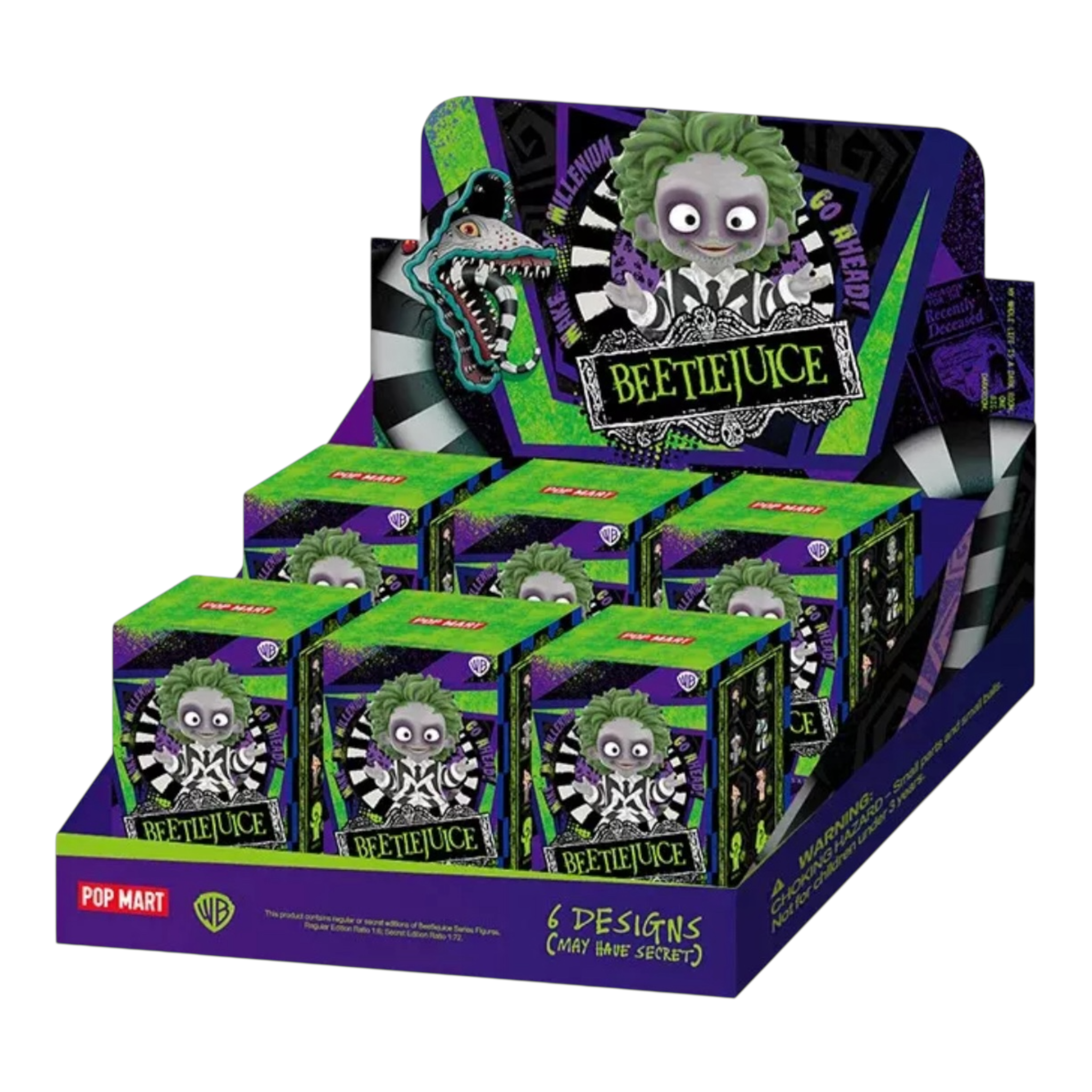 BEETLEJUICE Pop Mart Collectible Figure - Limited Edition Movie Merchandise for Fans & Collectors | Perfect for Home Decor, Gifts, and Pop Culture Displays