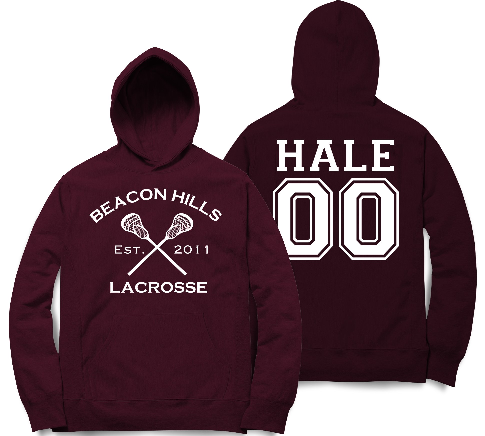 Teen Wolf Lacrosse Hoodie - Hale 00 Beacon Hills Style for Adults